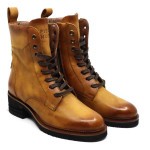 Piedi Nudi bottine cognac leder T75202